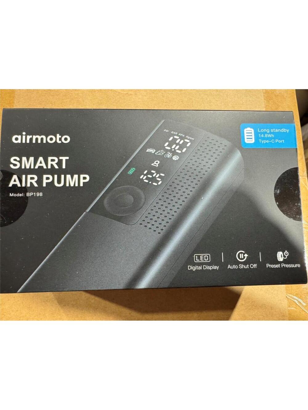 Airmoto Tire Inflator Portable Air Compressor - Air Pump for Car Tires with Digi